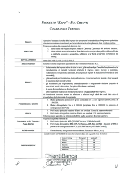 PROGETTO &ldquo;EXPO&rdquo; - BCC CHIANTI