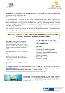 Acquisti Verdi delle PA: come partecipare agli appalti