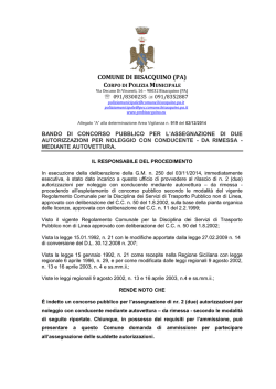 COMUNE DI BISACQUINO (PA)