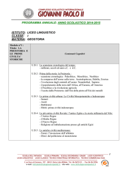 geostoria - Istituto Giovanni Paolo II