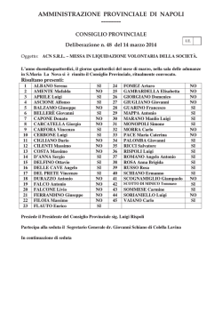 amministra=ione provinciale di napoli