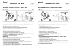 Deckenleuchte 3-flg. „ Pirat“ Ceiling lamp 3-lights „Pirate“