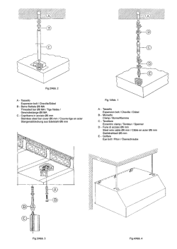 Fig.2/Abb. 2 A - Tassello Expansion bolt / Cheville/D&uuml;bel B