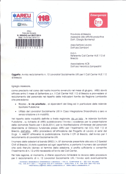 *AREU - Provincia di Brescia