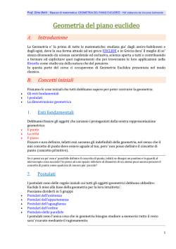 Geometria del piano euclideo