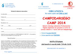 CAMPODARSEGO CAMP 2014
