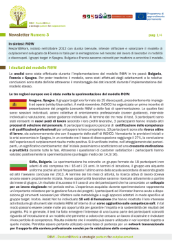 Newsletter III - Restart@Work Homepage