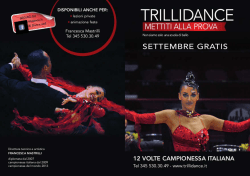 Volantino Settembre 2014 - Trilli Dance Asd e la Danza