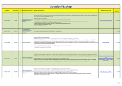 Soluzioni Back-up