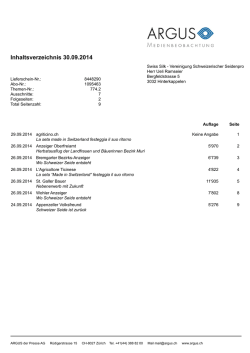 Presse Review Argus 30.09.14