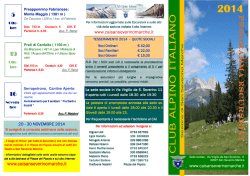 Scarica il programma escursionistico in PDF - cai