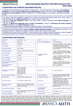 FTSE Mib - Aletti Certificate