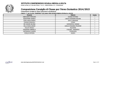 Composizione consigli di classe