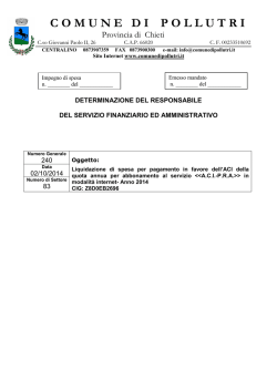 83-2014 Canone abbonamento Banca dati ACI