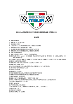 Regolamento - Gruppo Peroni Race