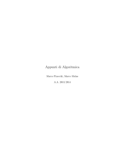 Appunti di Algoritmica