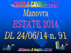 Materiale didattico - Dott. Nicola Cavalluzzo