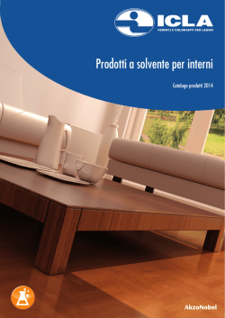 Prodotti a solvente per interni