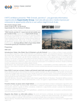 Leggi pdf - World Trade Center Milan