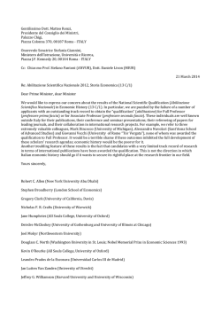 Gentilissimo Dott. Matteo Renzi, Presidente del Consiglio