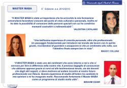 I Commenti dei Diplomati della 5&deg; Edizione