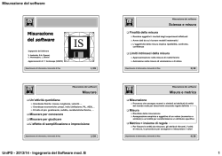 Misurazioni - Dipartimento di Matematica