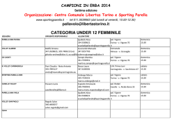 campioni in erba - w w w . s p o r t i n g p a r e l l a . i t