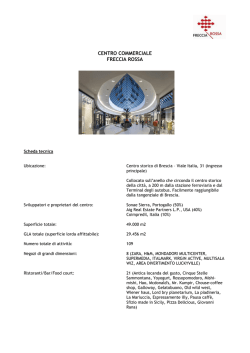 scheda tecnica Freccia Rossa