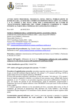 Oggetto: utilizzo stemma comunale