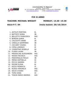 FCE II anno - Liceo E. Majorana Latina