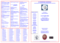 III CONGRESSO NAZIONALE 11-12 luglio 2014