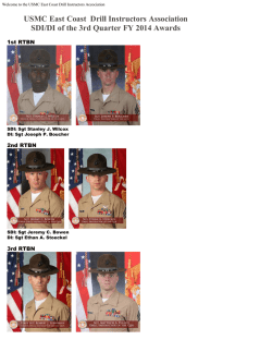 3rd Quarter - USMC East Coast Drill Instructors Association, Parris