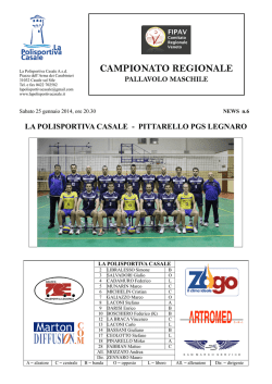 pieghevole partita 25.01.2014 Pittarello