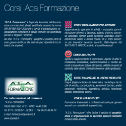 Corsi Aca Formazione - Associazione Commercianti Albesi