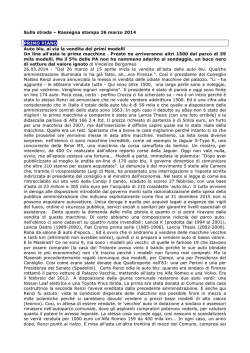 Leggi la rassegna del 26 marzo