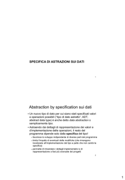 Astrazione sui Dati