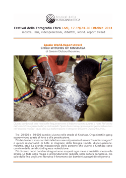 CHILD-WITCHES OF KINSHASA - Fotoclub Ombriano