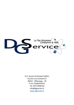 D.G. Service di Daniele Gaffuri Via Don Lino