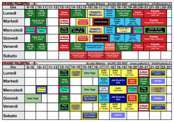 Orario Lezioni della Makoto 2014/2015