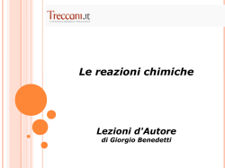 Le reazioni chimiche (materiale per la LIM)