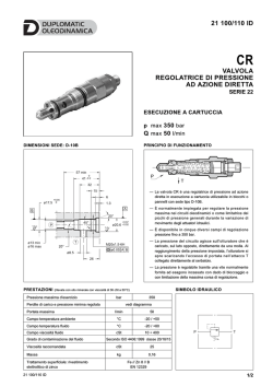 21 100/110 id valvola regolatrice di pressione ad azione diretta