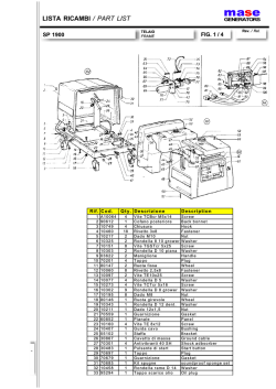 LISTA RICAMBI / PART LIST