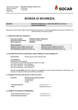 Scheda di sicurezza Benzina