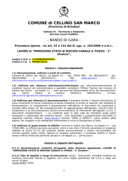 Bando - Comune di Cellino San Marco