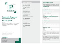 Il contratto di agenzia alla luce del nuovo AEC 30/7/2014