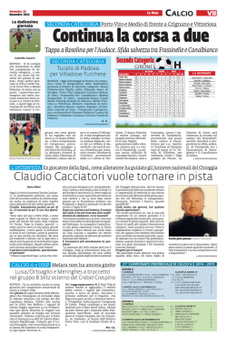 Claudio Cacciatori vuole tornare in pista