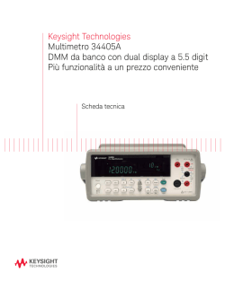 Keysight Technologies Multimetro 34405A DMM da banco con dual