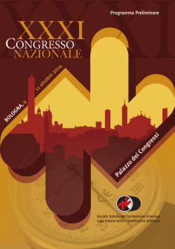 Programma Preliminare - Dipartimento di Scienze mediche e