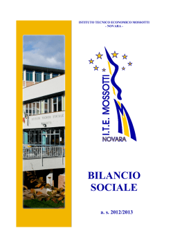BILANCIO SOCIALE ITE MOSSOTTI_FOSSATI