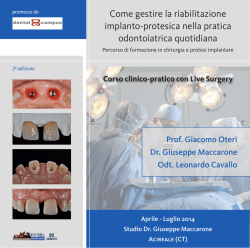 Come gestire la riabilitazione implanto-protesica nella